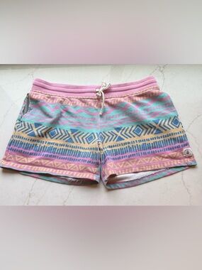 CHUBBIES Men’s Cotton Drawstring Lounge Shorts Retro 90s Colorful Geometric XL